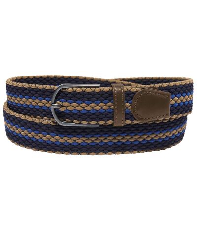 Men's Navy Stretchy Braided Belt 