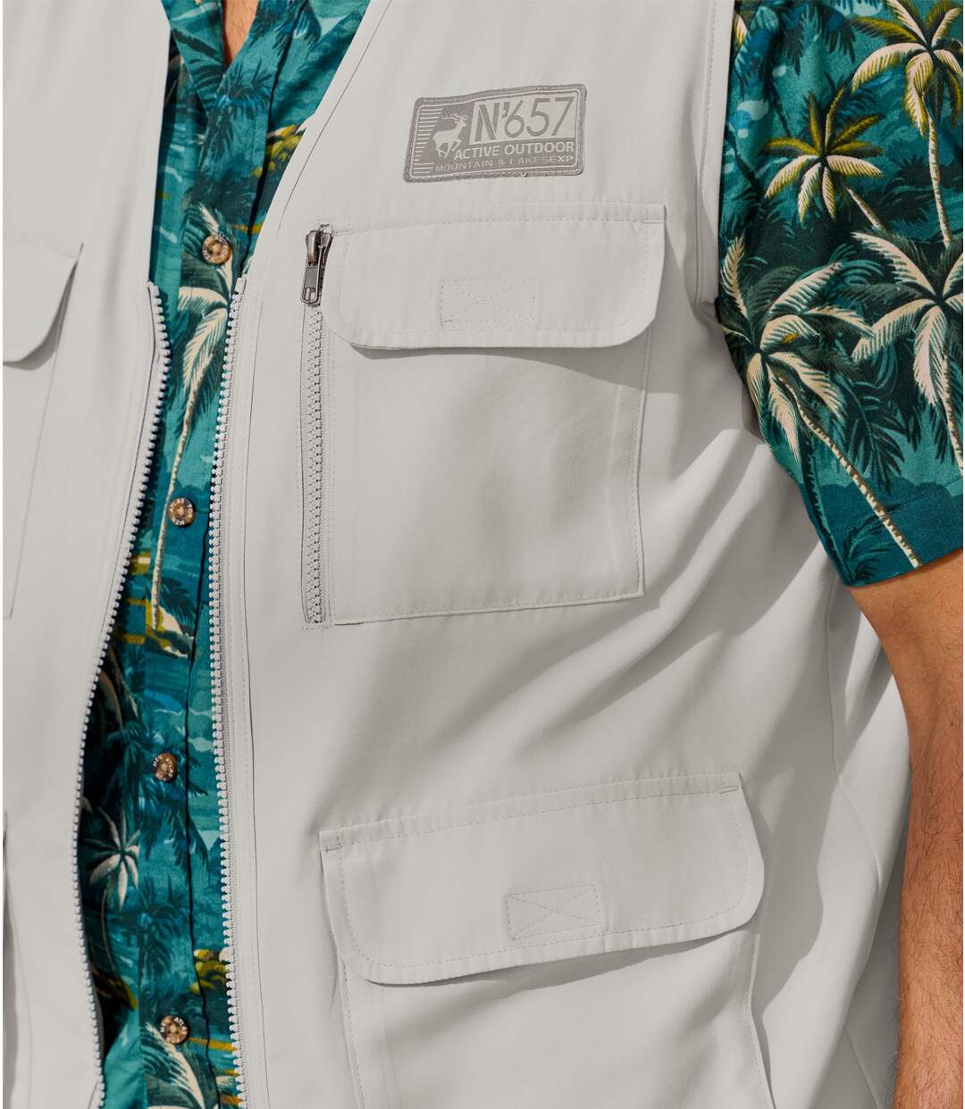 Gilet Reporter Zippé-3