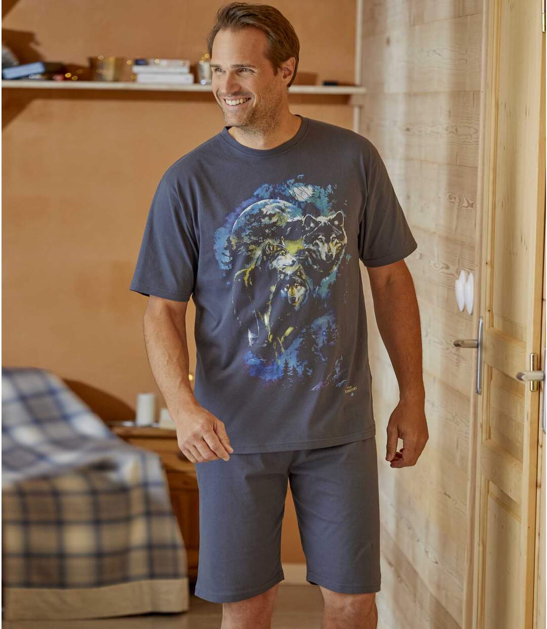 Krátke džersejové pyžamo Dobrodružstvo Atlas For Men