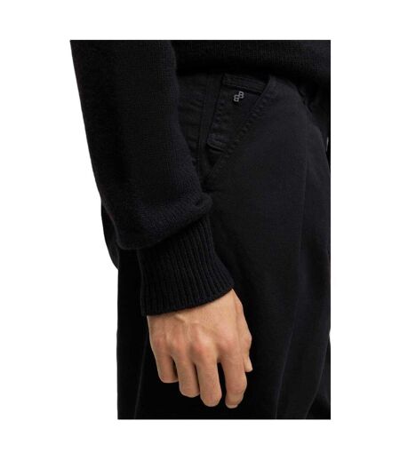 Mens Tulsa Logo Straight Chinos Black Boss