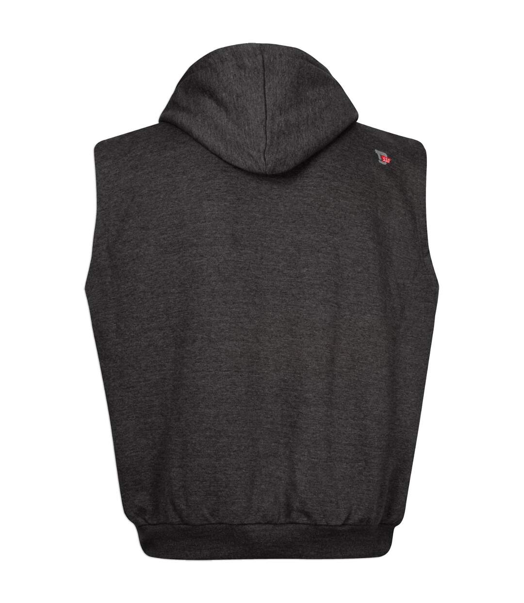 Duke Mens Blake Kingsize Sleeveless Hoody (Charcoal Melange) - UTDC194-3