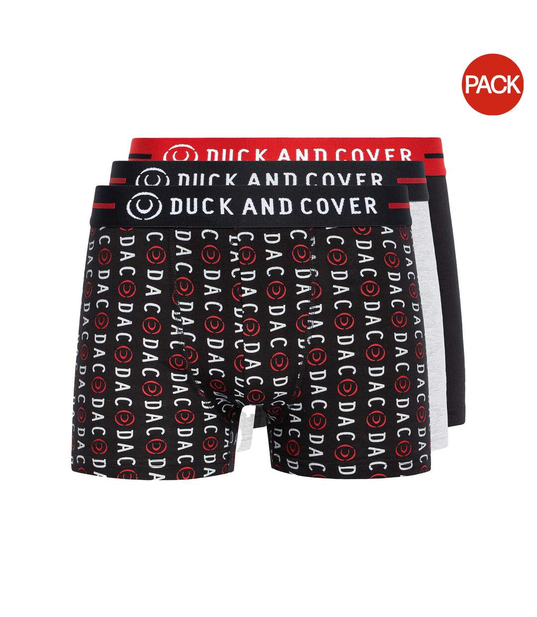 Pack Of 3  Mens Stamper Boxer Shorts  Black Duck And Cover-1