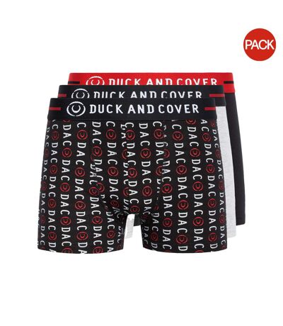 Pack Of 3  Mens Stamper Boxer Shorts  Black Duck And Cover