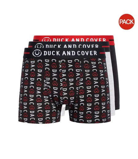 Pack Of 3  Mens Stamper Boxer Shorts  Black Duck And Cover