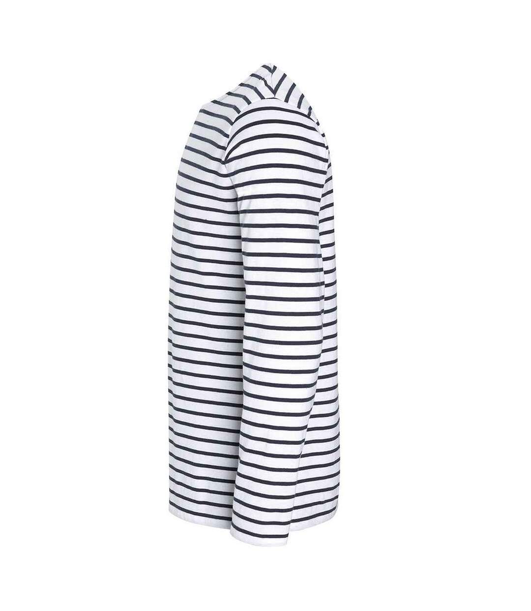 T-shirt Marine Homme Blanc Bleu Marine SOLS-3