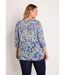 Tunique ample manches 3/4 fleurie-2