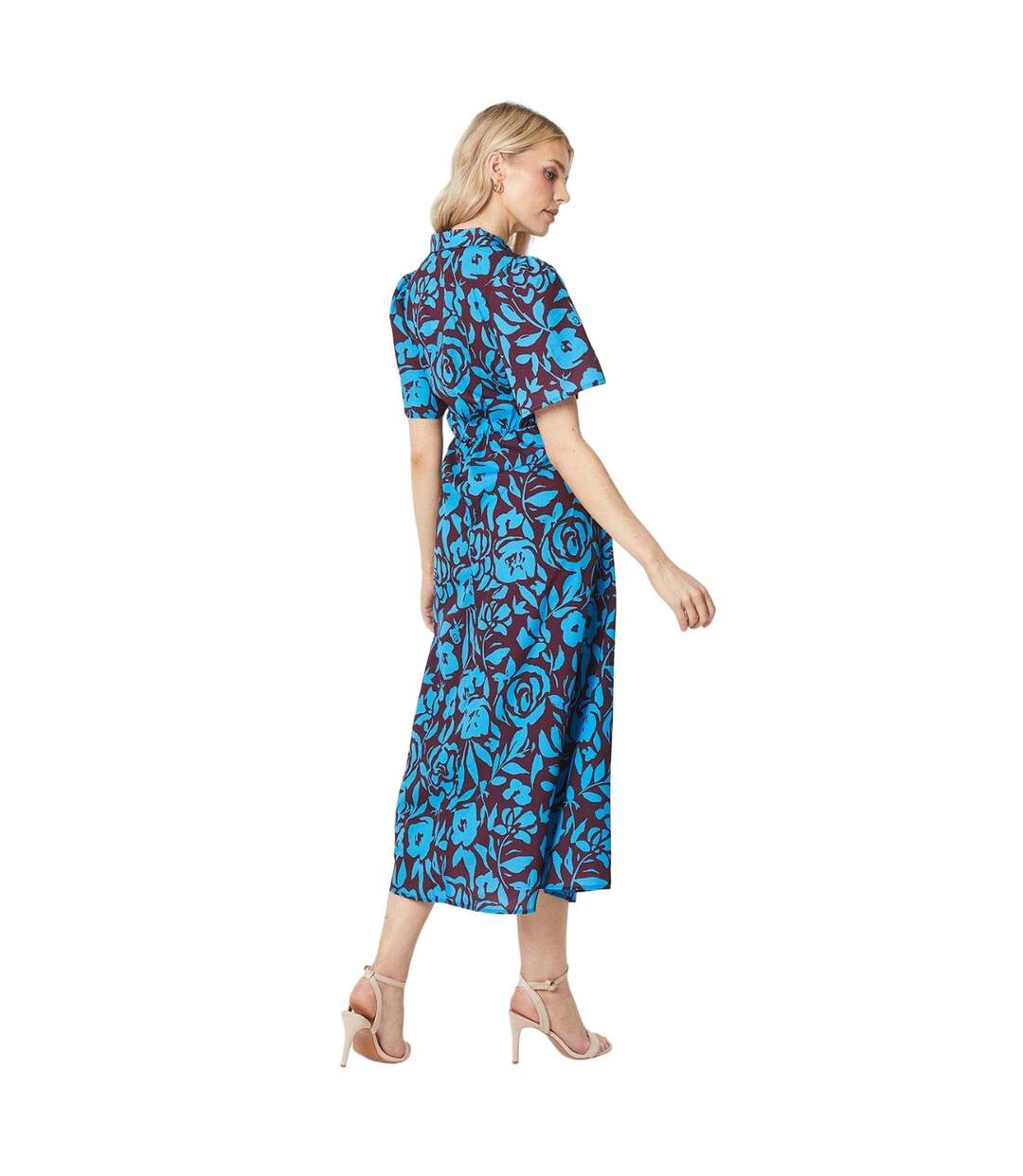 Robe mi-longue femme bleu / pourpre Principles-2