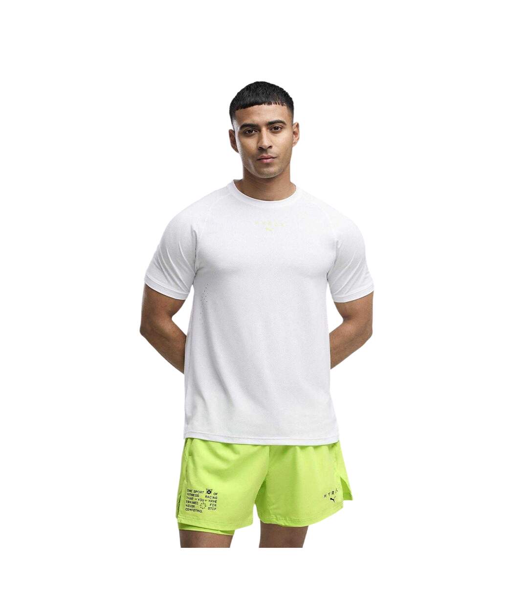 Mens Hyrox Short-sleeved T-shirt White Puma-4