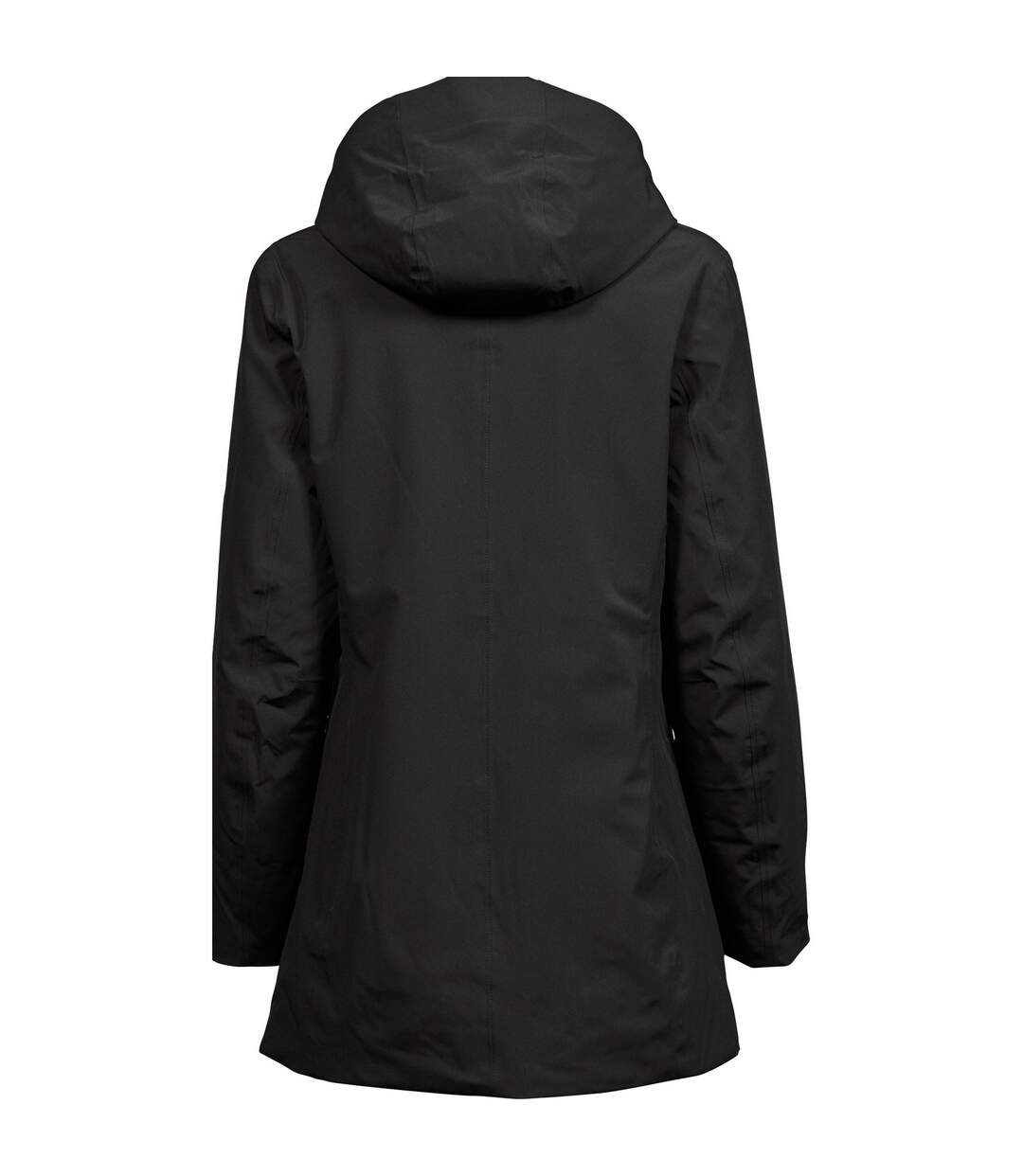 Womens/ladies All Weather Parka Black Tee Jays-2