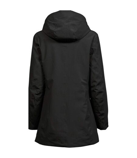 Womens/ladies All Weather Parka Black Tee Jays