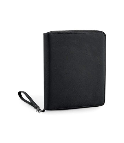 BagBase Faux Leather Boutique Travel/Tech Organizer (Black/Black) (One Size) - UTPC3784