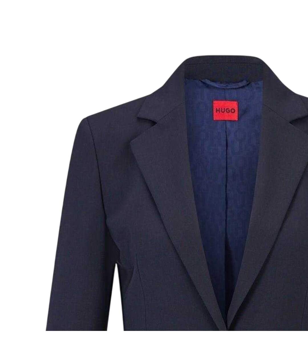 Veste De Costume Femme Bleu Foncé Hugo-3