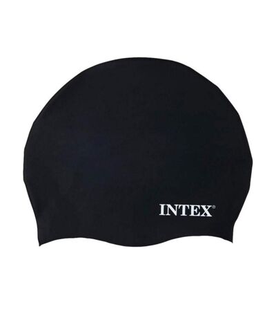 Bonnet de bain silicone Noir Adulte Intex - Taille unique