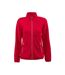 Womens/ladies Rocket Fleece Jacket Red Printer RED-1