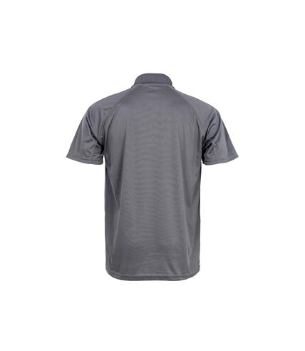 Spiro Impact Mens Performance Aircool Polo T-Shirt (Gray)