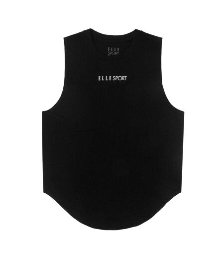 Womens/ladies Signature Vest Top Black Elle