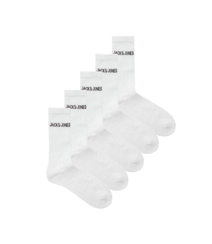 Lot de 5 Paires de Chaussettes Blanches Jack & Jones Jacregen - Taille unique