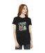 Disney - T-shirt ALICE IN WONDERLAND LEAFY GARDEN - Femme (Noir) - UTBI8910-2