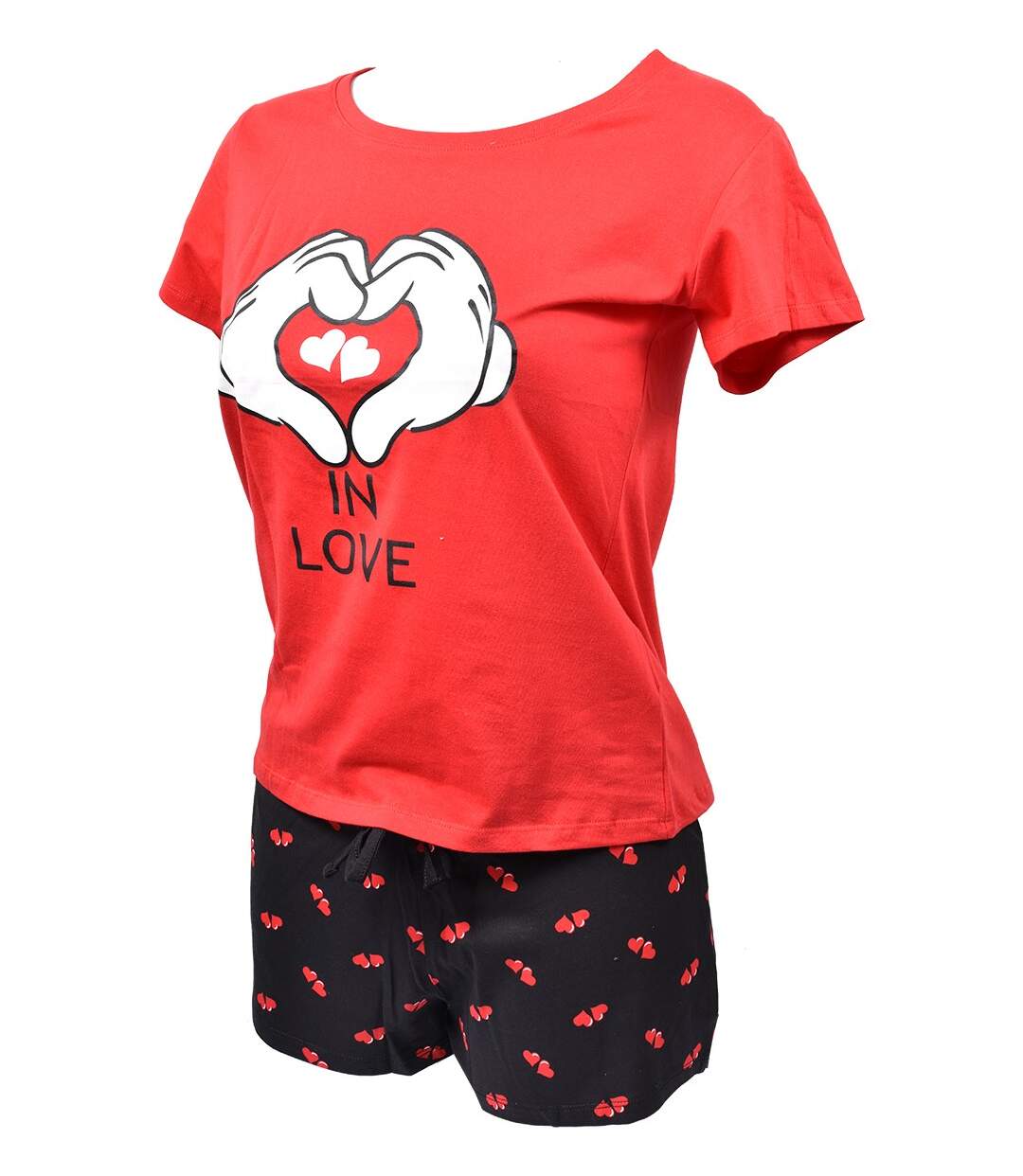 Pyjama Femme MINNIE en Coton -Chaleur,Douceur et Confort- Pack de 2 Pyjacourt EV3583-4