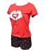 Pyjama Femme MINNIE en Coton -Chaleur,Douceur et Confort- Pack de 2 Pyjacourt EV3583-4