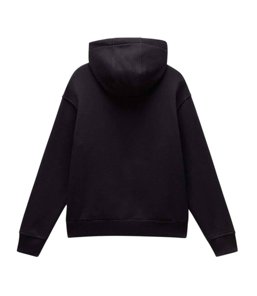 Sweat À Capuche Motif/style Logo Rectangulaire Femme Noir Napapijri-2