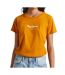 T-shirt Orange Femme Pepe jeans Wendys - L