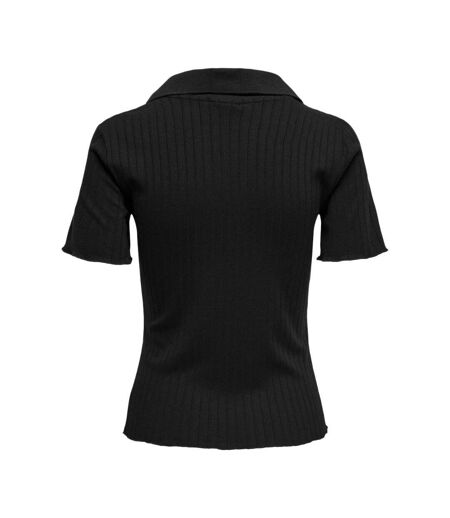 Polo noir femme jdy lori - l