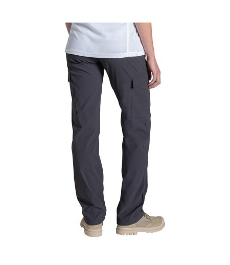 Pantalon Long À Poches Et Taille Mi-haute Semi-élastiquée Rif Femme Anthracite Craghoppers