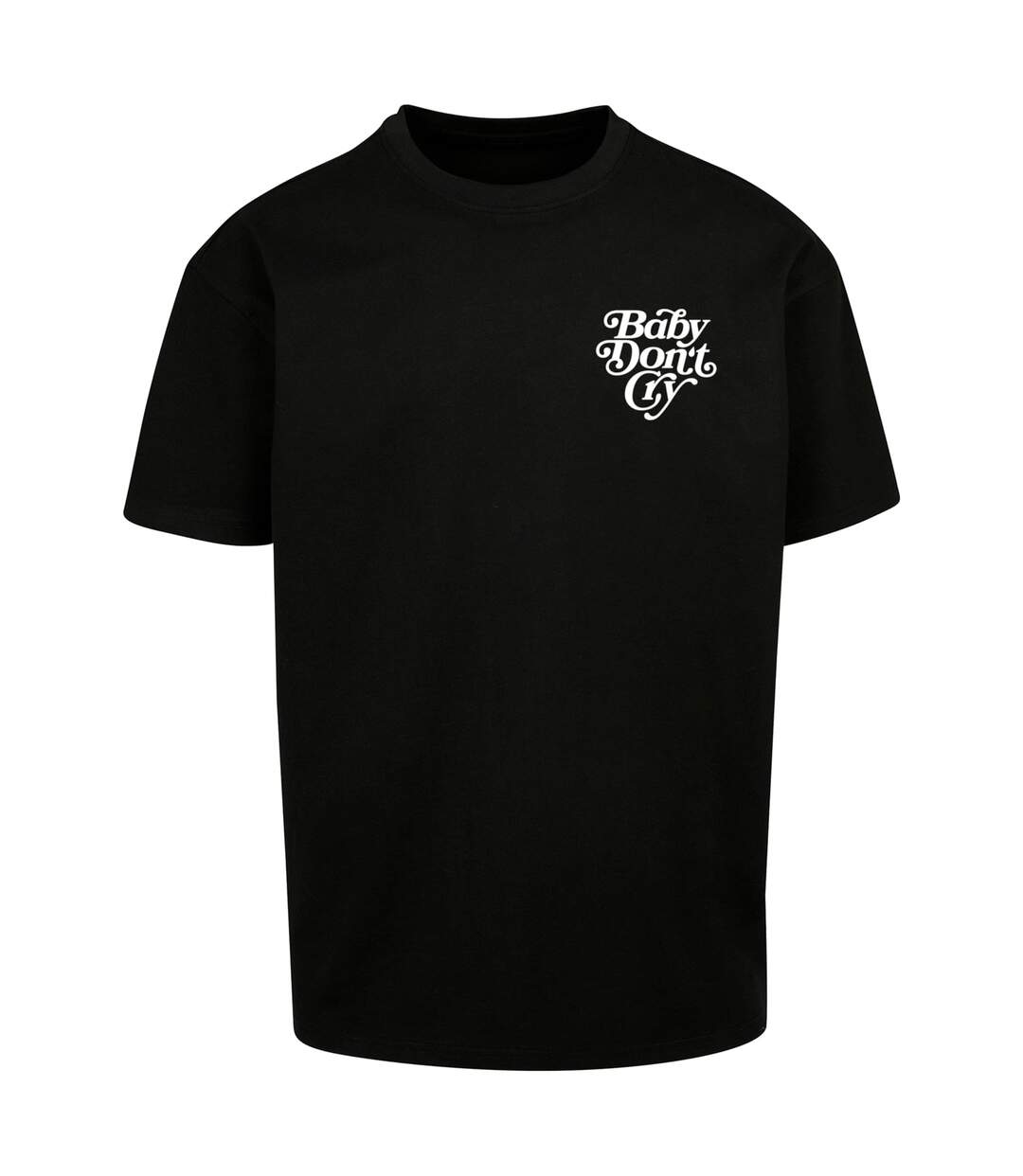 Mens Baby Dont Cry Oversized T-shirt Black Mister Tee-2