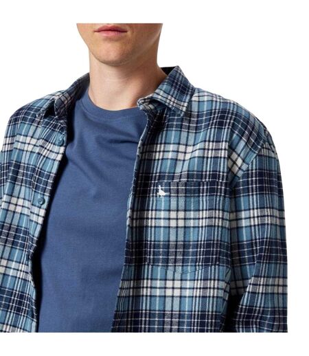 Mens Checked Long-sleeved Shirt Navy Jack Wills