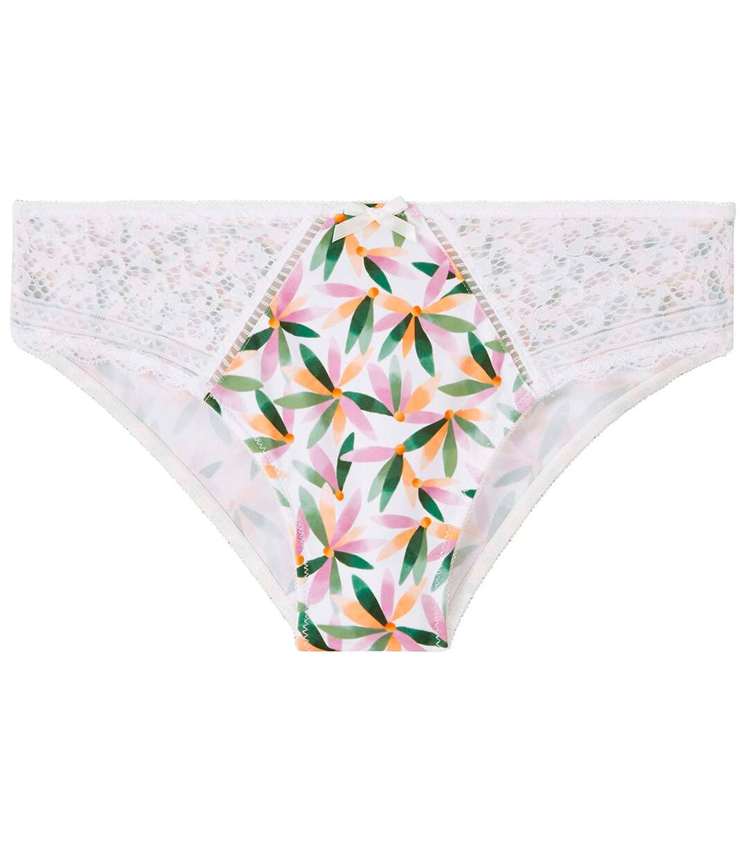 Culotte blanche imprimé Ella-1