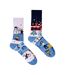 1 Pack Unisex Mismatched Novelty Odd Socks - Winter Activities-1