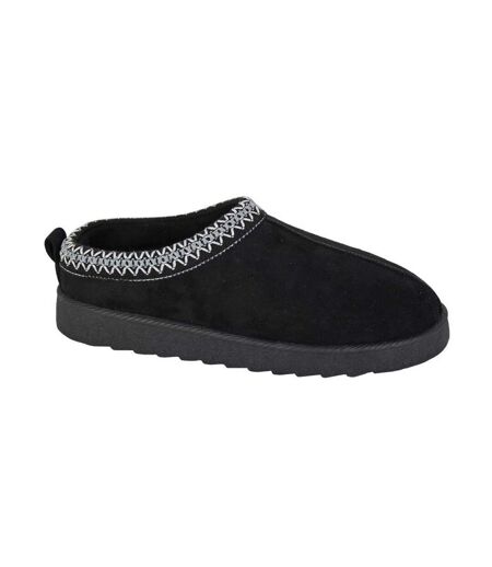 Chaussons Mules Dana Femme Noir Cipriata