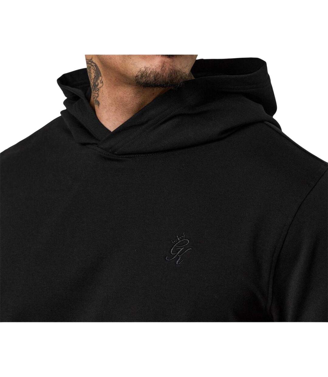 Sweat À Capuche Victory Homme Noir Gym King-4