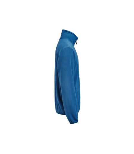 Mens Twohand Fleece Jacket Bright Blue Printer RED
