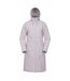 Womens/ladies Hilltop Extra Long Waterproof Jacket Light Beige Mountain Warehouse-1