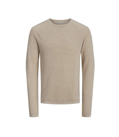 Pull Beige Homme Jack & Jones Knit Crew - L