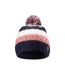 Bonnet Motif/style Blocs De Couleurs Hana Femme Noir Bleu Marine Foncé Rose Hi-Tec-2