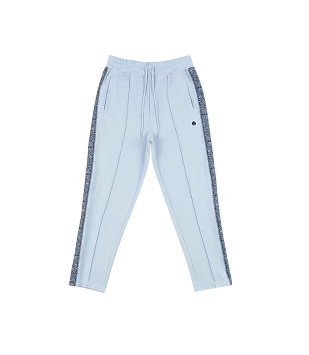 Mens Paisley Tracksuit Bottoms Light Blue Pretty Green-2