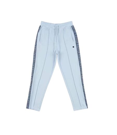 Mens Paisley Tracksuit Bottoms Light Blue Pretty Green