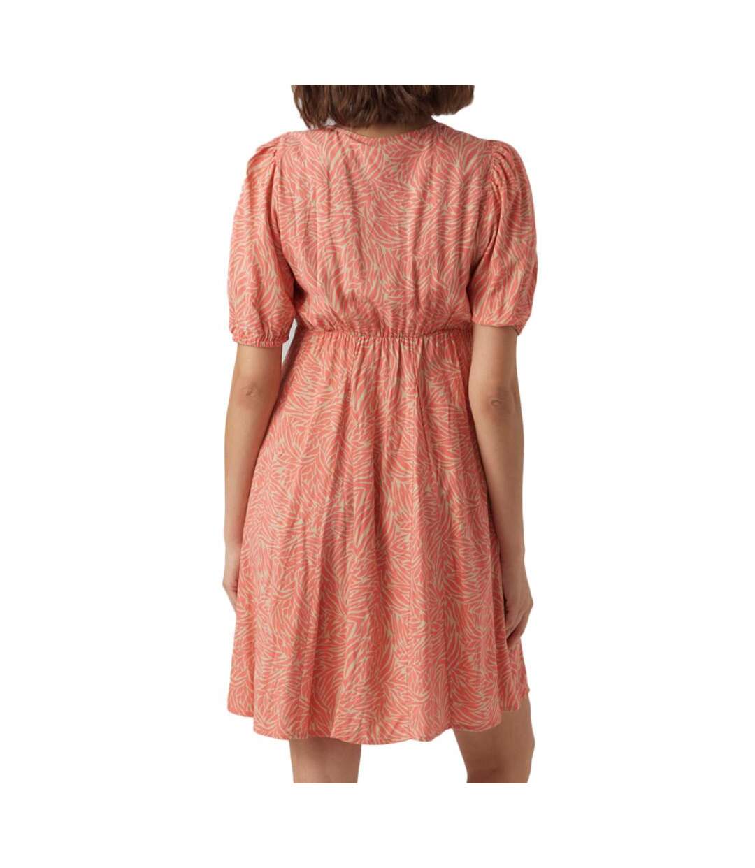 Robe de Grossesse Beige/Rose Femme Vero Moda Marternity Sara - L