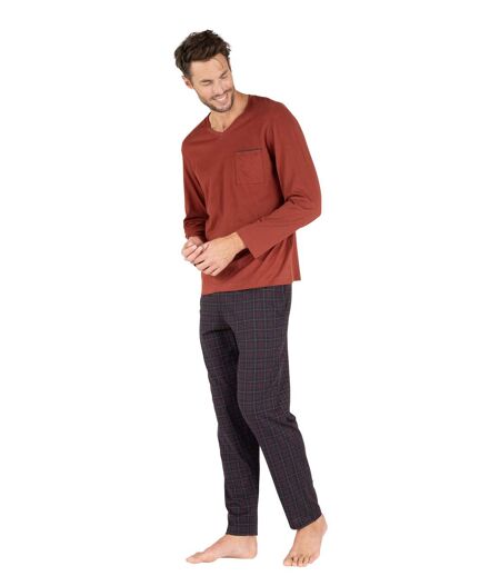 Pyjama long col v homme L'écossais Eminence