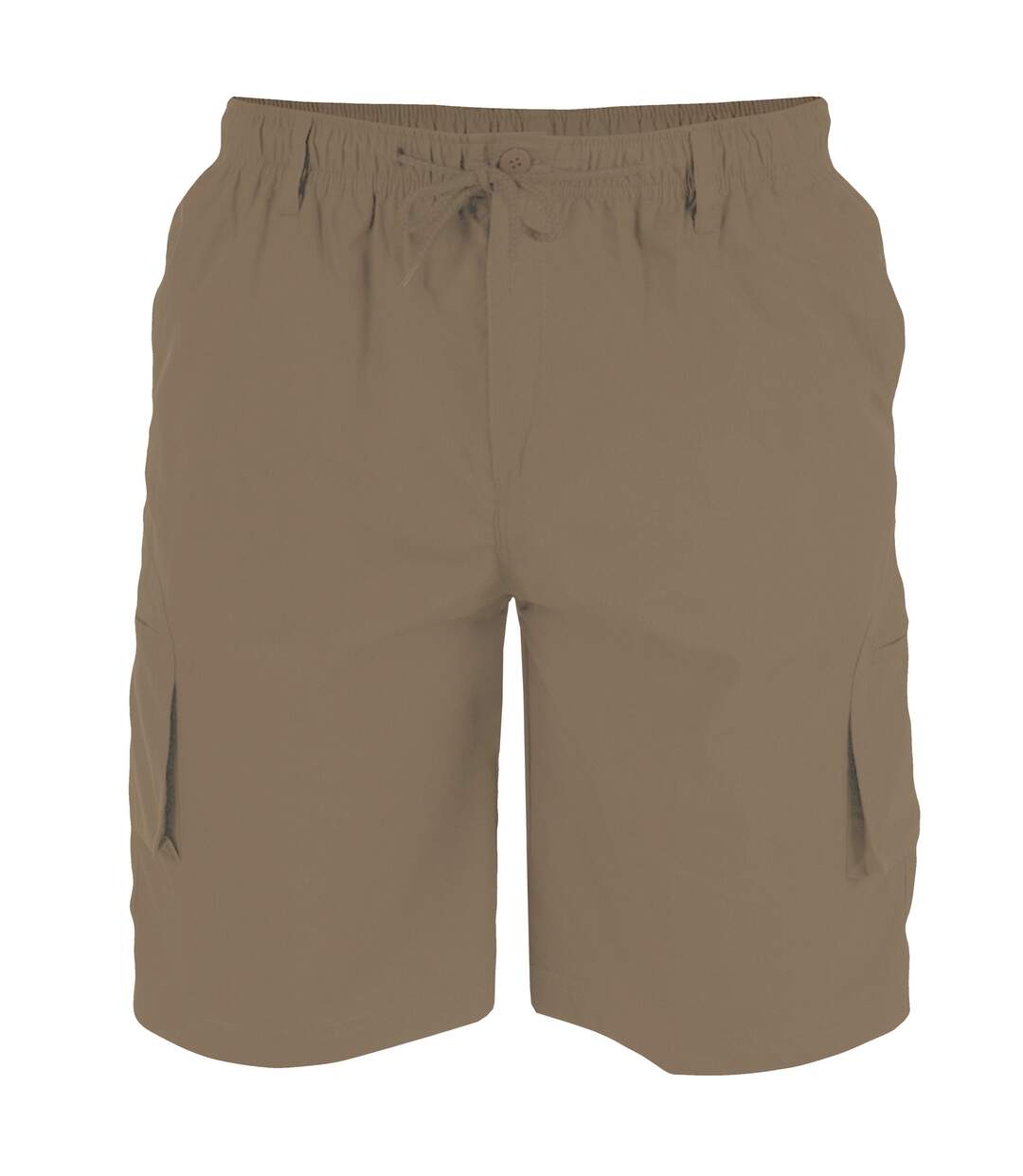Duke Mens Nick D555 Elasticated Waist Cargo Shorts (Sand) - UTDC224-2
