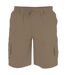 Duke Mens Nick D555 Elasticated Waist Cargo Shorts (Sand) - UTDC224-2
