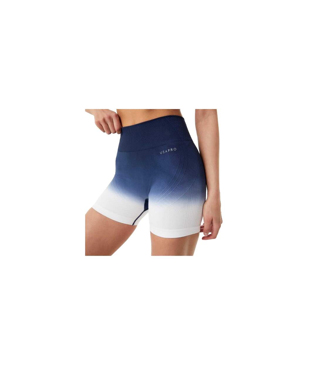 Cuissard De Cyclisme Entraînement Motif/style Ombré Femme Bleu Marine Blanc USA-1