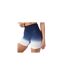 Cuissard De Cyclisme Entraînement Motif/style Ombré Femme Bleu Marine Blanc USA-1