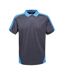 Regatta Contrast Coolweave Pique Polo Shirt (Black/Seal Grey) - UTPC3304
