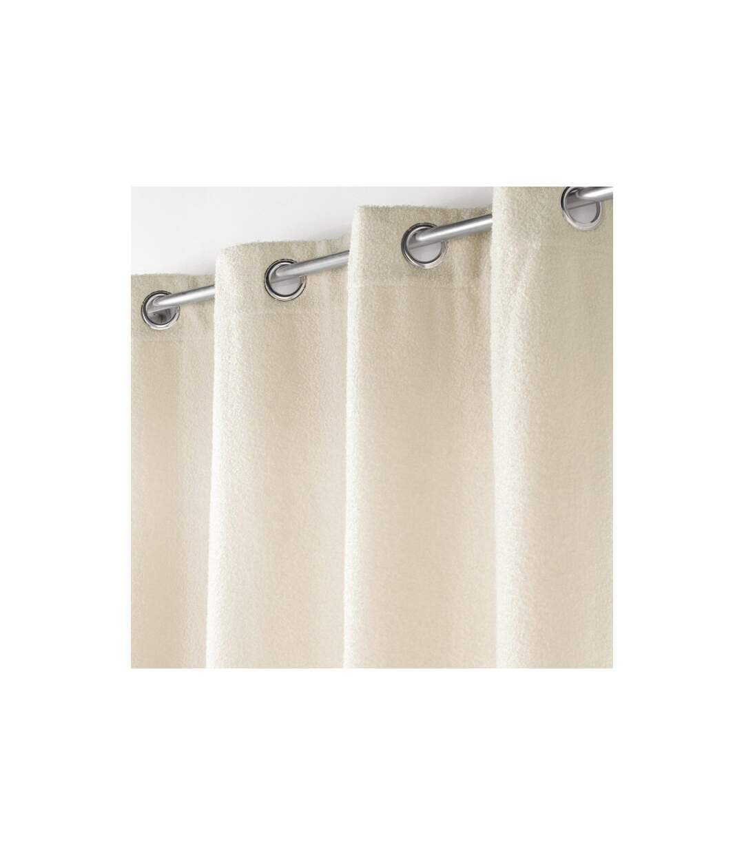 Rideau à Œillets Bouclette Wooly 140x240cm Naturel-2