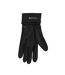 Unisex Adult Grippi Fleece Lined Active Cycling Gloves Black Mountain Warehouse-2
