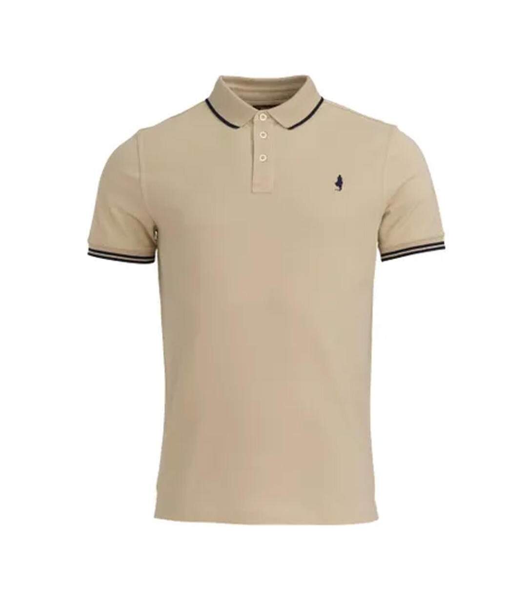 Polo beige homme ompomc_c910-1